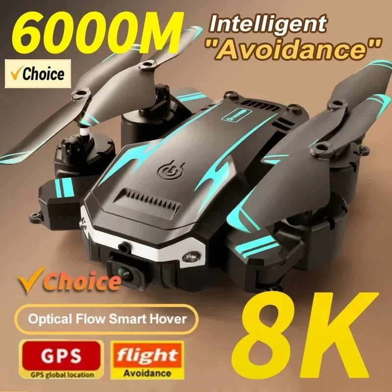 Drone Gps Mount - G6 Pro ドローン：8Kデュアルカメラ、5G GPS、折りたたみ式、5kmの飛行距離、ブラシレスモーター、360度回転機能搭載。 ° 写真撮影用障害物回避RC